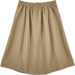Bend Over Womens 18P Tan Khaki Elastic Waist A-Line Skirt Petite Plus